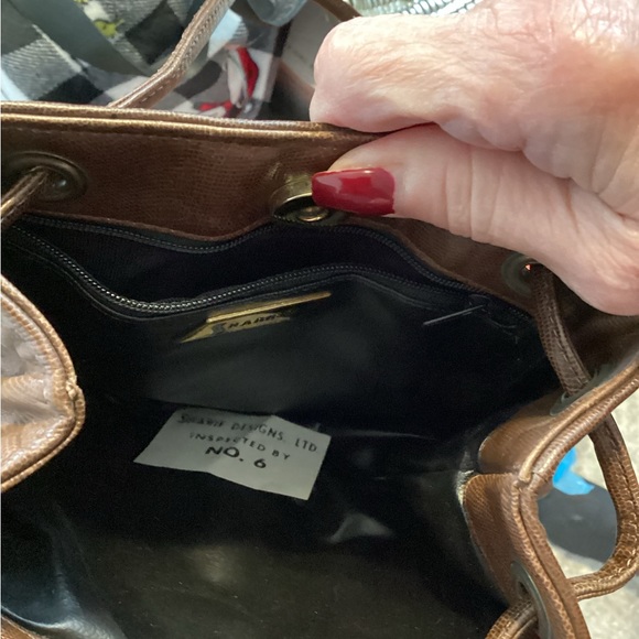 Sharif vintage small crossbody bag in earth tones Made in USA - Picture 9 of 9